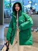 Chaqueta acolchada de algodón de moda para mujer, nuevo estilo 2026, longitud media, talla grande, corte holgado, abrigo acolchado, chaqueta de algodón de invierno, prenda exterior engrosada