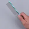 Peine para mascotas, peine en línea de color galvanizado, peine para perros, peine de belleza, peine de acero inoxidable, suministros para mascotas, nudo abierto, pelo flotante
