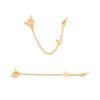 Cadena de Extensión Ajustable Rellena de Oro de 18 Quilates que Conserva el Color Hebilla de Perla de Silicona Cadena de Extensión para Collar Cadena de Cola Accesorios de Joyería DIY