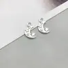 1 nuevo colgante de luna hueca simulada serie luna aleación de plata antigua accesorios para manualidades