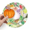 50 Piezas Pegatinas de Equipaje de Verduras Creativas Modernas Impermeables Maleta Laptop Scooter Computadora Pegatinas Decorativas