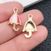 Acessórios de Joias DIY Transfronteiriços Esmalte Estrela de Cinco Pontas Formato de Coração Pingente de Chaveiro de Bolsa Brincos Colar Pulseira Charme