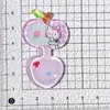 Linda Cuchara de Manzana Transparente Hielo DIY Pasador Hecho a Mano Llavero Pinza de Pico de Pato Material de Decoración Colgante Venta al Por Mayor