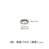 Plata Esterlina S925 Cuentas Sueltas de Plata Retorcida Patrón Martillado Cuentas Espaciadoras de Cráter Espaciador Pulsera de Cordón Trenzado Hecha a Mano Accesorios para Pulseras