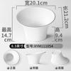 Restaurante de Hot Pot Xiangyuanmei Louça Especial de Melamina Tigela para Legumes com Boca Inclinada Imitação de Porcelana Criativa Pequena Tigela para Acompanhamentos de Cogumelo Enoki Legumes Verdes