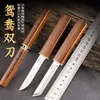 Cuchillo de Fruta de Acero Inoxidable de Doble Filo Dragón y Fénix del Fabricante, Cuchillo Afilado para Cortar Carne en Exteriores, Cuchillo de Fruta
