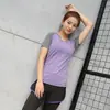 Camiseta Casual Simples Respirável de Manga Curta para Treinamento, Fitness, Corrida, Emagrecimento, Secagem Rápida - Top Esportivo Feminino