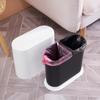 Lixeira de vaso sanitário simples Vaso sanitário Slot para vaso sanitário estreito Flat Press-type Coberto cesto de papel higiênico com tampa