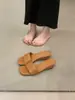 Nuevas Sandalias Planas de Verano 2026 Estilo Vintage con Punta Abierta para Mujer, Chanclas Casuales Simples Cómodas para Vacaciones con Tacón de Gato