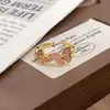 Nuevo Anillo de Apertura Estilo Chino Medieval Personalidad Retro Esmalte Goteo de Aceite con Circonita Anillo de Dedo de Lujo Ligero de Nicho de Alta Gama para Mujeres
