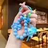 Llavero de Paleta con Cuentas Infundida en Aceite, Colgante de Cadena para Teléfono de Coche con Arena Líquida, Decoración para Bolso de Pareja, Pequeño Regalo al por Mayor