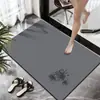 Tapete de Banheiro de Terra de Diatomáceas com Padrão Criativo, Secagem Rápida, Absorvente de Água, Tapete Antiderrapante para Pés, Tapete à Prova de Umidade para Banheiro Doméstico, Vários Estilos