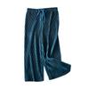 Pantalones anchos plisados nuevos para niñas, pantalones casuales sueltos de verano, pantalones cortos exteriores de seda helada a prueba de mosquitos