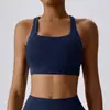 Top de Yoga Cloud-Sense Justo Sutiã Esportivo à Prova de Choque Alta Intensidade Pilates Corrida Roupa Fitness ao Ar Livre para Mulheres 8047