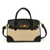 Bolsas Europeas y Americanas de Moda para Niñas, Color de Contraste Platino, Estilo Pasarela, Bolso de Hombro Cruzado Texturizado, Bolsa para Labiales