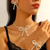 Pendientes de lazo más vendidos en Amazon transfronterizos simples europeos y americanos ins de alta gama pendientes de lazo dorados