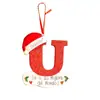 2026 Decoración Cruzada de Letra de Nombre Personalizada DIY Colgante Acrílico Letra Adorno Colgante de Navidad