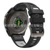 Para Relógio Jiaming Fenix8/7 Pulseira de Silicone Oficial Igual Duas Cores Fivela de Aço Inoxidável Pulseira de Liberação Rápida 20mm