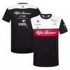 Novo macacão de corrida de F1 para motocicleta, roupa de pilotagem respirável, de secagem rápida, com gola redonda, camiseta de manga curta, camisa de trabalho off-road