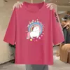 Ropa de maternidad con descuento de comercio exterior transfronterizo, camiseta de manga tres cuartos básica de verano de talla grande que reduce la edad, camiseta holgada de manga corta, versátil