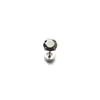 Binks F136 Aleación de Titanio 5A Circonita Hélice para Cartílago del Oído Roscada Cuatro Garras Redonda Base Plana Varilla 8mm Aretes de Hélice para Mujeres