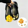 Elegante accesorio de zapato tipo zueco de ballet con lazo morado, hebilla decorativa de zapato de alta gama desmontable para bricolaje