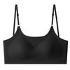 Ropa interior nueva de tirantes finos transfronteriza para mujer, sin costuras, de seda helada, sujetador de verano para pechos grandes, sujetador inalámbrico pequeño, sujetador para mujer
