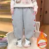 Pantalones de Forro Polar para Niña Otoño Invierno 2026 Estilo Nuevo Moda para Bebé Niña Espesos Casuales Deportivos Pantalones de Chándal Ropa de Invierno para Niños