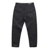 Pantalones Casuales Rectos Pequeños Sueltos Microelásticos de Algodón Lavado Nuevo de Otoño para Hombre Versátiles Simples Ajustados Modernos de Nueve Puntos
