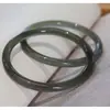 Hielo transparente 6m Azul curry barra redonda pulsera color agua azul Ágata moda sonajero pulsera de mujer pulsera de jade venta al por mayor