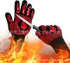 Guantes Resistentes a Altas Temperaturas para Hornear Barbacoa Horno Microondas Retardantes de Llama 500-800 Grados Calor de Horno Resistentes al Corte Mangas Táctiles Aramida