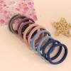 Anillos para el Cabello de Nailon de Alta Calidad Banda de Goma de Alta Elasticidad Anillos para Toalla Sin Costuras Cuerda para el Cabello Gruesa de Alta Elasticidad Sencilla Goma para el Cabello con Cubierta de Cuero