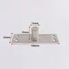 Mola de piso de porta de vidro, extensão do eixo superior, peça de hardware, acessórios de fixação de eixo fixo simples de aço inoxidável