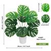 Planta verde carey bambú simulación cabeza pequeña modelado anémona suelta planta de viaje plátano decoración interior paquete de plantas adornos al por mayor