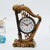 Reloj de Alarma Creativo Retro Wujin Cobre Antiguo Reloj de Mesa con Marco Reloj de Mesa Reloj General de la Compañía Regalo