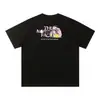 Camiseta Original Nt North Face de 260g para Hombre, Camisa Casual Versátil de Manga Corta con Estampado de Moda para Pareja