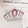 Peine de corona para niñas coreanas, horquilla, peine de princesa con diamantes de imitación, corona de cumpleaños, peine para niñas, corona colorida, accesorios para el cabello al por mayor
