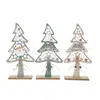 Decoración para el Hogar Navideño Soporte para Árbol de Navidad Hecho a Mano con Base de Madera Decoración de Mesa Ventana