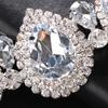 Nuevos accesorios de diamantes de imitación transfronterizos, collar de gota de agua exagerada europea y americana, collar de diamantes de noche con temperamento, joyería femenina
