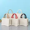 Bolsa de Lona Pintada à Mão Bolsa Tote de Compras Revestimento Filme Tinta Spray Dia 1º de Junho Dia das Crianças Festival da Deusa Dia da Mulher Pintura Jardim de Infância