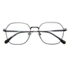 M90203 gafas lisas estilo ins nuevas, versátiles y a la moda, montura metálica artística, protección contra luz azul de moda, se pueden equipar con lentes de prescripción
