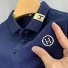 Camisa Polo para Hombre Verano Casual Nuevo Estilo Bordado Cuello Campana Moda Holgada Manga Corta Camiseta con Bordado Versátil Moderna