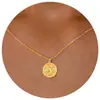 Colar Transfronteiriço Novo de Aço Inoxidável Estrela do Mar Caranguejo Zircônia Moda Feminina Versátil Estrela de Seis Pontas Cauda de Estrela do Mar Corrente para Clavícula