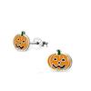 Aretes de serie de Halloween al por mayor del fabricante, aterradores y divertidos, fantasma, murciélago, araña, aretes de calavera