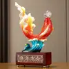 Bola de Cristal de Abundancia Clásica Año Tras Año Decoración de Sala de Estar Escritorio Vestíbulo Adorno para el Hogar Regalo de Inauguración Pez Koi