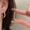 Aretes de Gancho en U de Estilo Francés a la Moda para Mujer, de Alta Gama, Simples, Nuevo Estilo Ins, Nicho de Moda, para Oficina, Elegantes, Irregulares