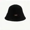 Nuevo sombrero de pescador de mezcla de lana estilo coreano para otoño e invierno para mujer, hace que la cara se vea más pequeña, versátil y cálido, sombrero tipo cubo de moda para el día a día, moderno