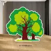 Héroe Lluvia Llega Sima Guang Rompe el Jarrón Atrezo Juego Fondo Tablero KT Guardería Bosque Árbol Grande Actuación Infantil Leide Zhu