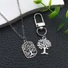 Colgante de Aleación de Plata Antigua Árbol de Hojas Serie Árbol de la Vida Accesorios para Joyería para Hacer Pulseras y Collares con Cuentas