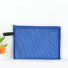 Trolis Bolsa de Papelería para Estudiantes Nuevos Creativa Malla Multicolor Transparente Bolsa para Lápices Bolsa de Repuesto para Exámenes Lote Recto Multicolor